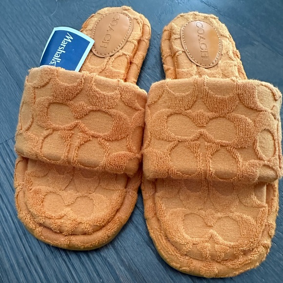 BNWT COACH Bridgett Sandal In Signature Terry Cloth! SIZE 7.5! - Picture 5 of 11